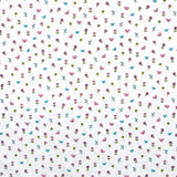 soft lightweight pure cotton poplin dressmaking fabric White