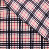 smooth soft anti-pill polar fleece kids pets fabric Beige Tartan