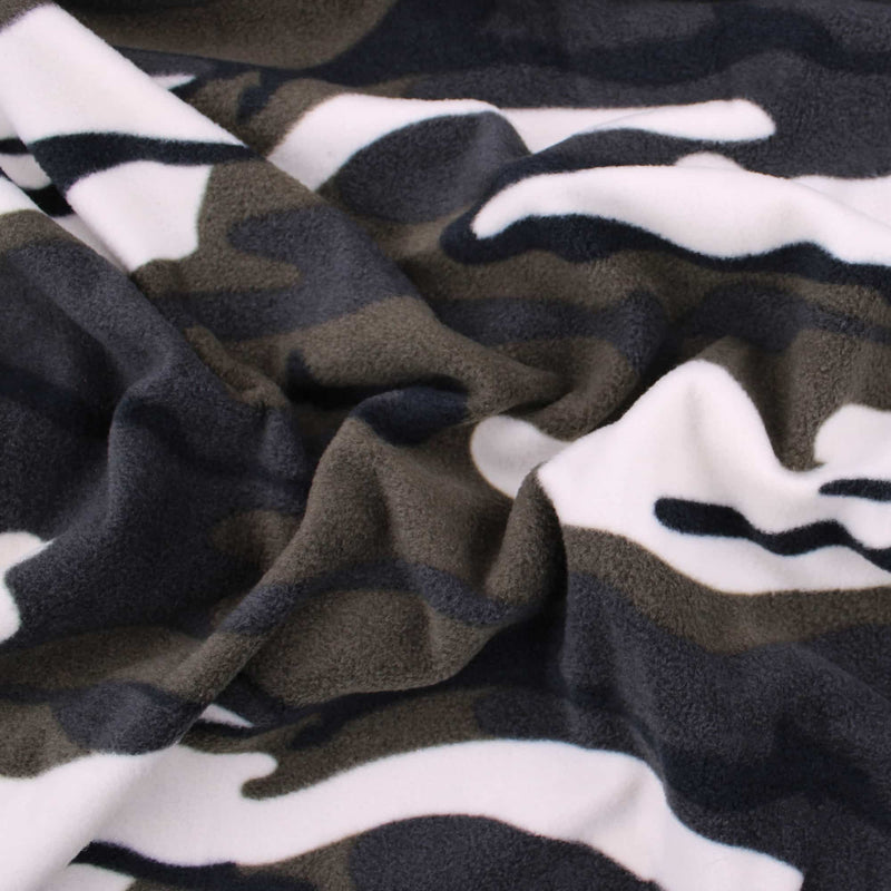 smooth polar anti pill fleece kids pets craft fabric Camouflage