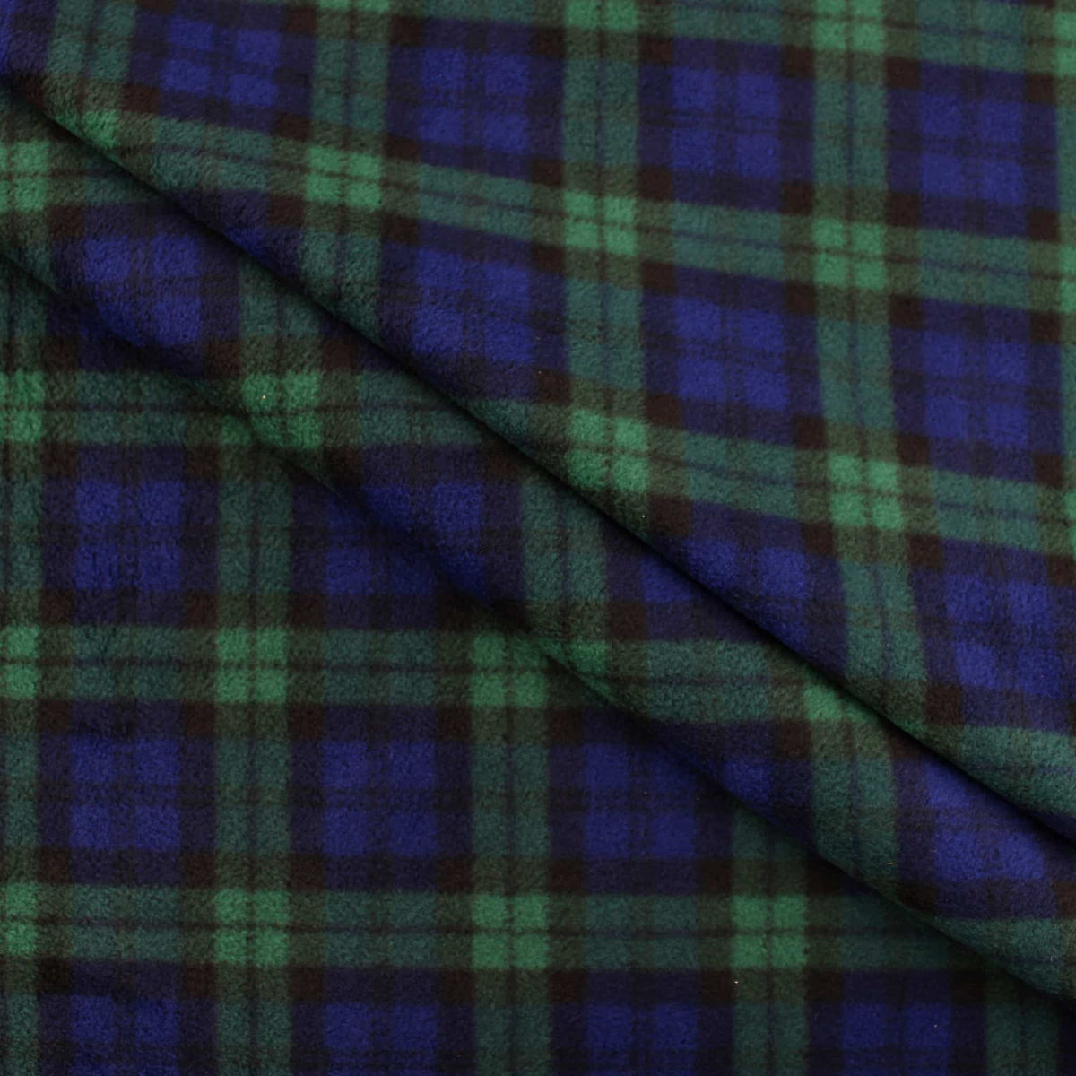 smooth soft anti-pill polar fleece kids pets fabric Green Tartan