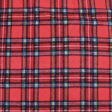 Printed Smooth Anti-Pill Polar Fleece - Red Tartan