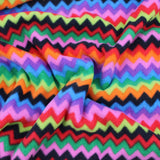 smooth polar anti pill fleece kids pets craft fabric Zig Zag