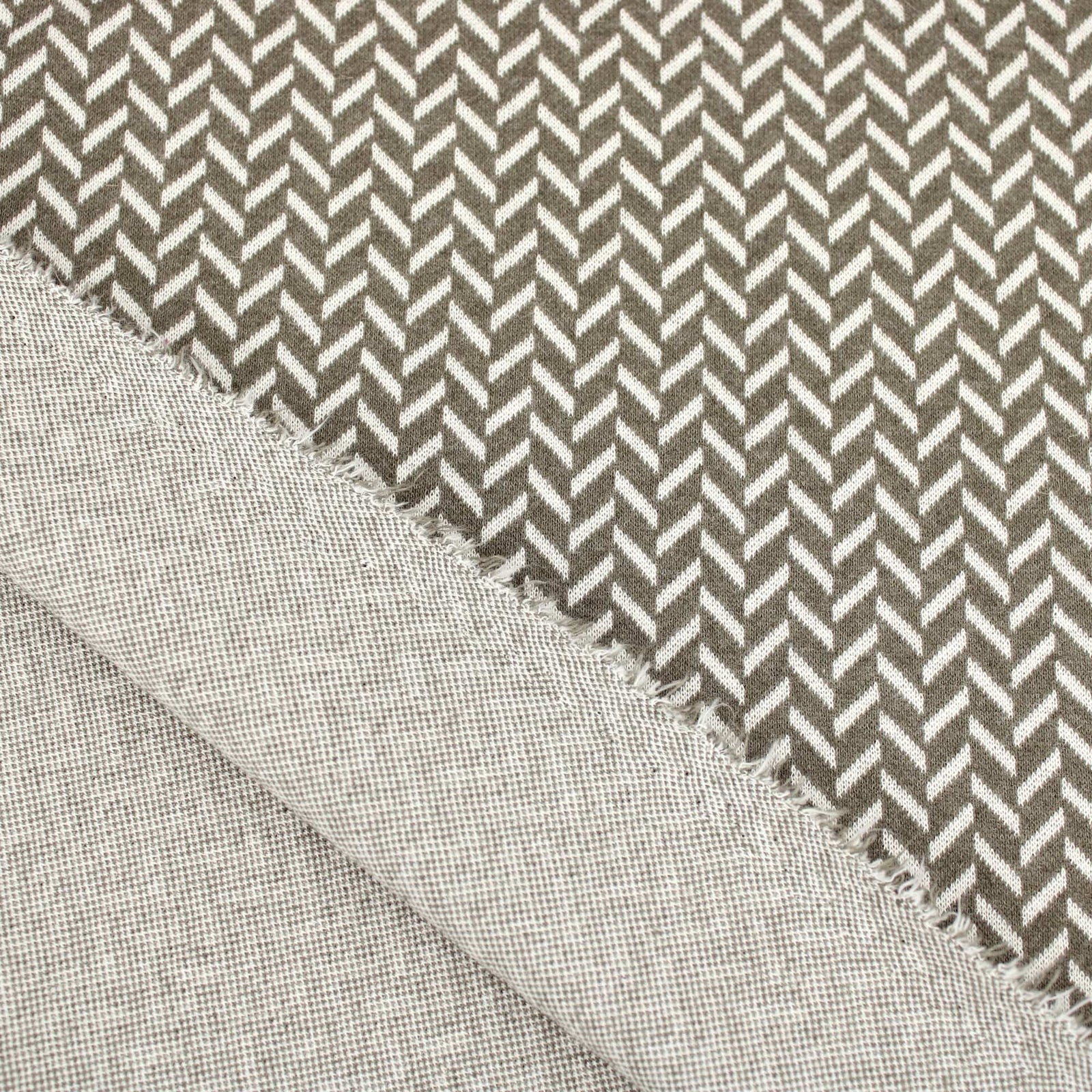 トップス 2601067 UND HERRINGBONE JACQUARD KNIT RECYCLED-HERRINGBONE-OLIVE-