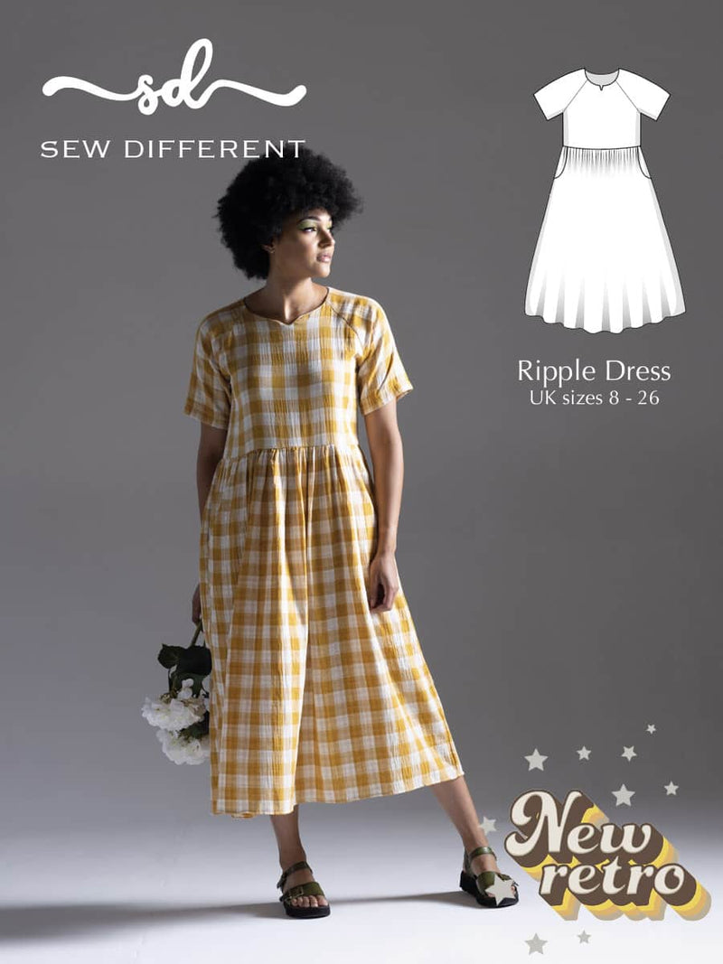 Clothing Ripple Pattern Ripple Dress Fabric Sewing Pattern - By Sew Different – Lullabee Fabrics