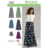 Simplicity Women's Wide Leg Trousers or Shorts & Skirts in 2 Lengths