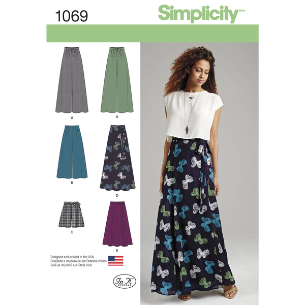 Simplicity Women's Wide Leg Trousers or Shorts & Skirts in 2 Lengths