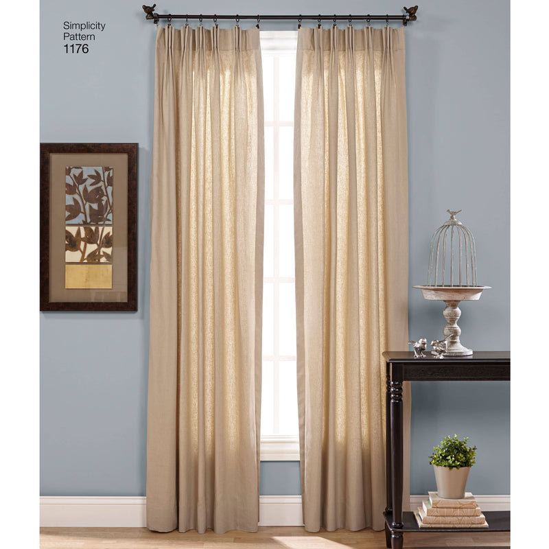 Simplicity Window Treatments Sewing Pattern S1176