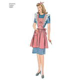 Simplicity Women's Vintage Aprons Sewing Pattern S1221