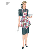 Simplicity Women's Vintage Aprons Sewing Pattern S1221