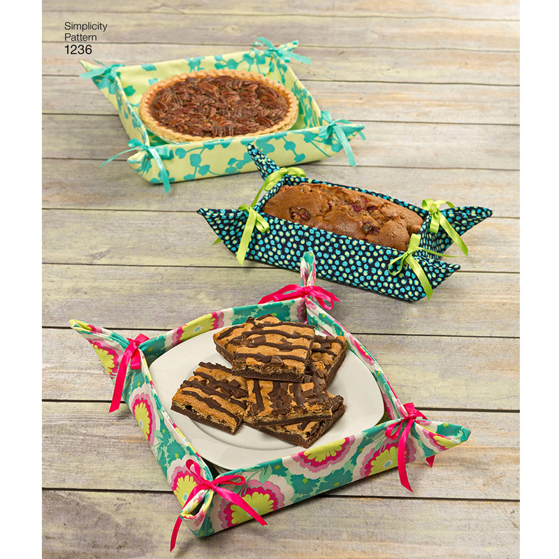 Simplicity Casserole Carriers, Gifting Baskets and Bowl Covers Sewing Pattern S1236