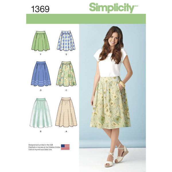 Simplicity Women's Skirts in Three Lengths