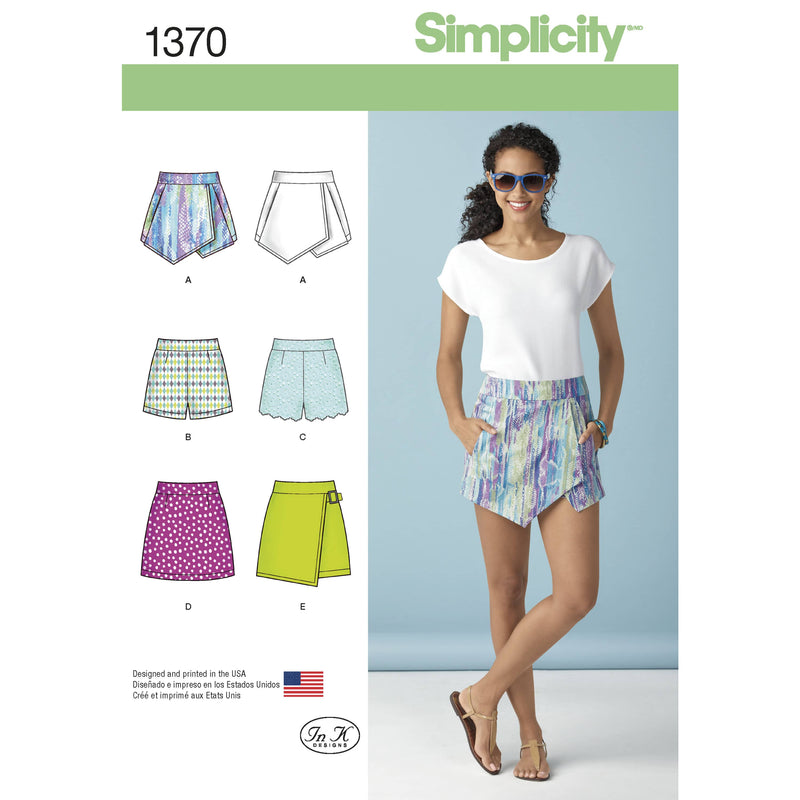 Simplicity Women's Shorts, Skort and Skirt