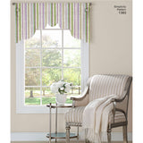 Simplicity Valances for 36" to 40" Wide Windows Sewing Pattern S1383