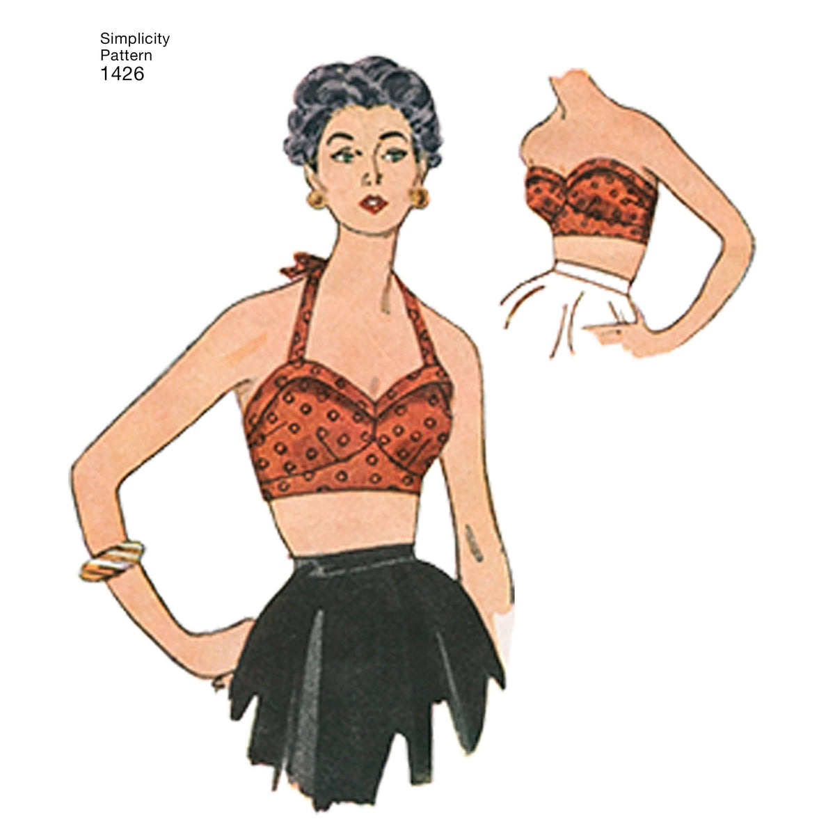 Simplicity Women's Vintage 1950's Bra Tops