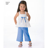 Simplicity Toddlers' Dresses, Top, Cropped Trousers and Shorts Sewing Pattern S1451