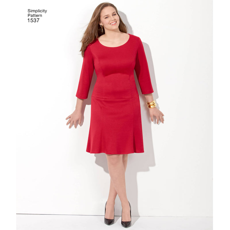 Simplicity 1537 Women's and Plus Size Amazing Fit Dress Lullabee Fabrics Simplicity 1537 Women's and Plus Size Amazing Fit Dress Lullabee Fabrics
