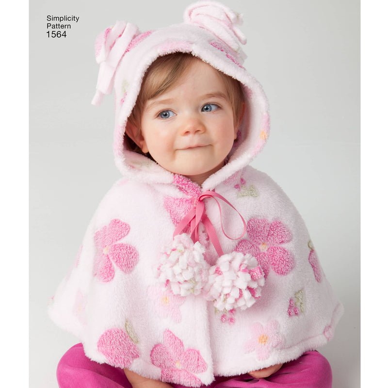 Simplicity Babies' Top, Trousers, Bib, and Blanket Wrap Sewing Pattern S1564