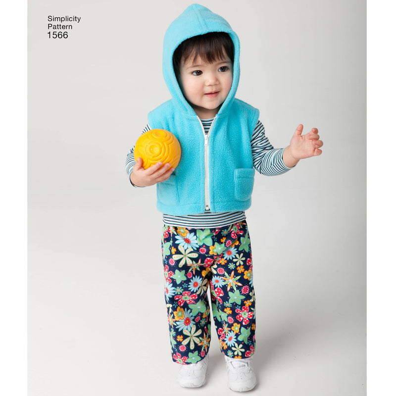 Simplicity Babies' Separates Sewing Pattern S1566