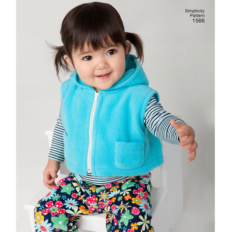 Simplicity Babies' Separates Sewing Pattern S1566