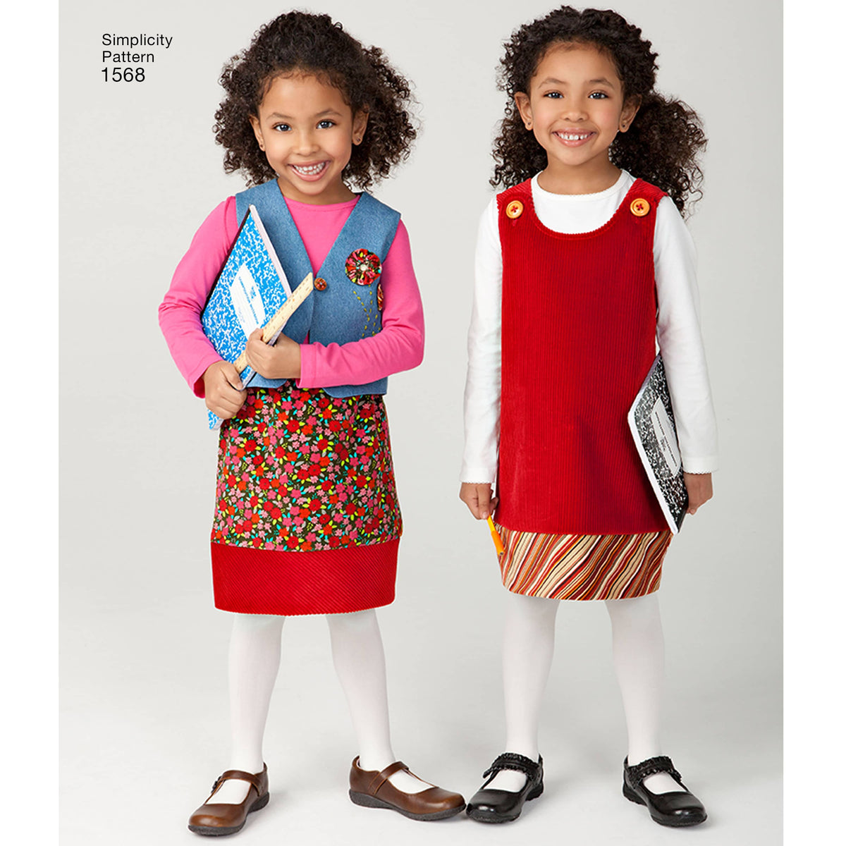 Simplicity Child's Jumper, Vest, Trousers and Skirt Sewing Pattern S1568