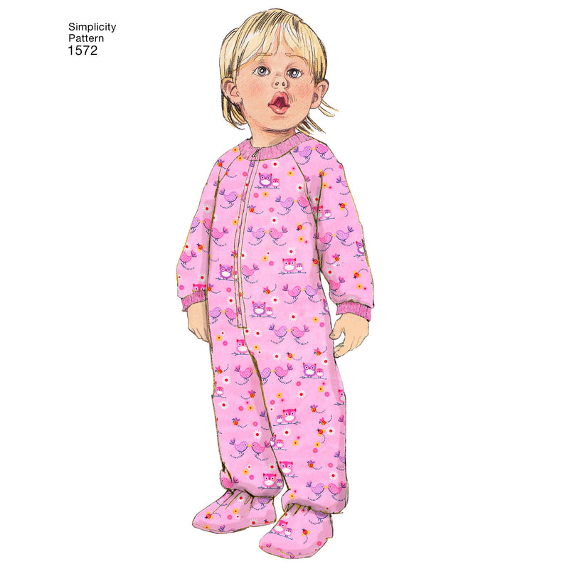 Simplicity Toddlers' and Child's Sleepwear and Robe