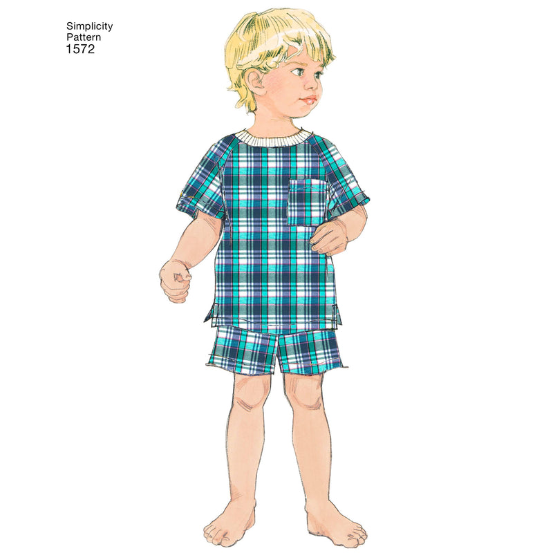 Simplicity Toddlers' and Child's Sleepwear and Robe