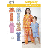 Simplicity Child's, Girl's and Boy's Loungewear