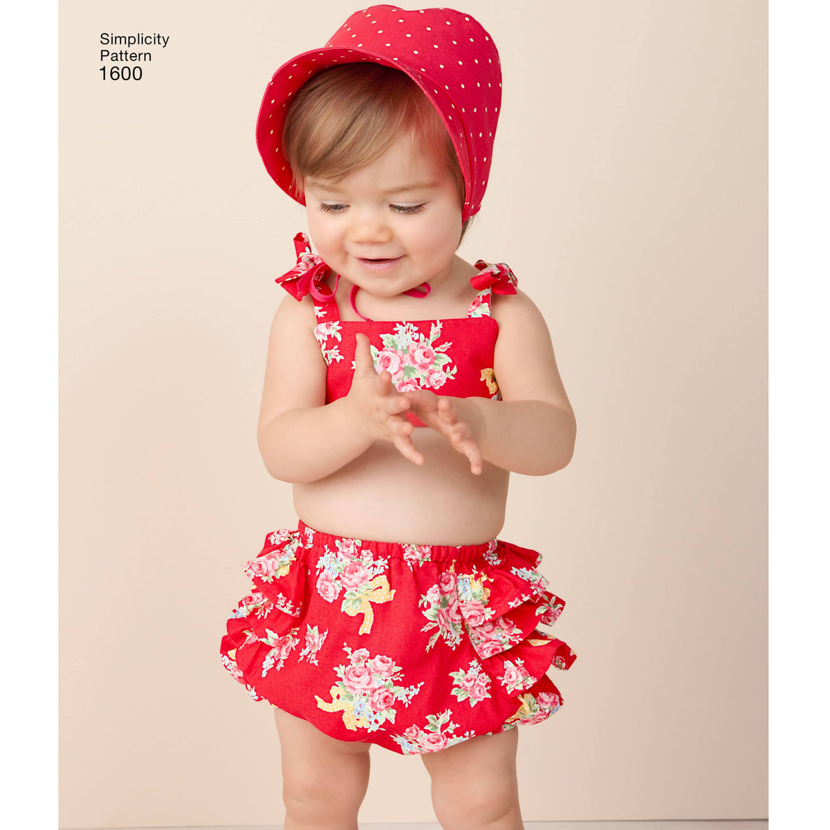 Simplicity Babies' Vintage Romper Set Sewing Pattern S1600