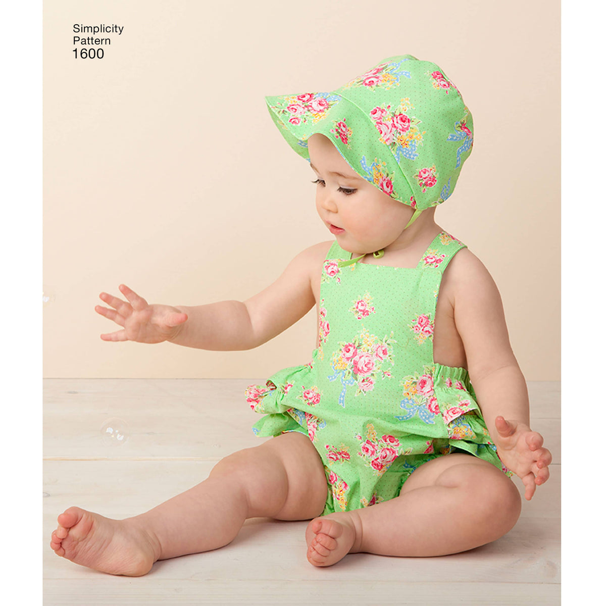 Simplicity Babies' Vintage Romper Set Sewing Pattern S1600