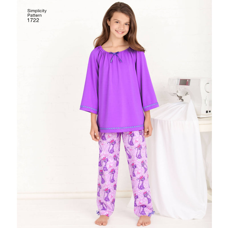 Simplicity Learn to Sew Child's and Girl's Loungewear