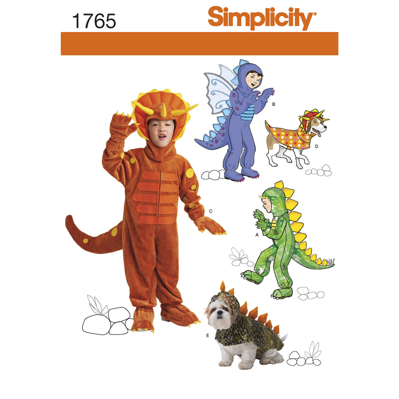 Simplicity Child's and Dog Costumes Sewing Pattern S1765