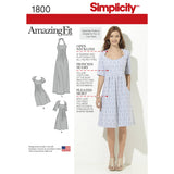 Simplicity Women's & Plus Size Amazing Fit Dresses