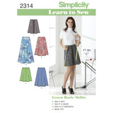 Simplicity Women's Skirts Sewing Pattern S2314