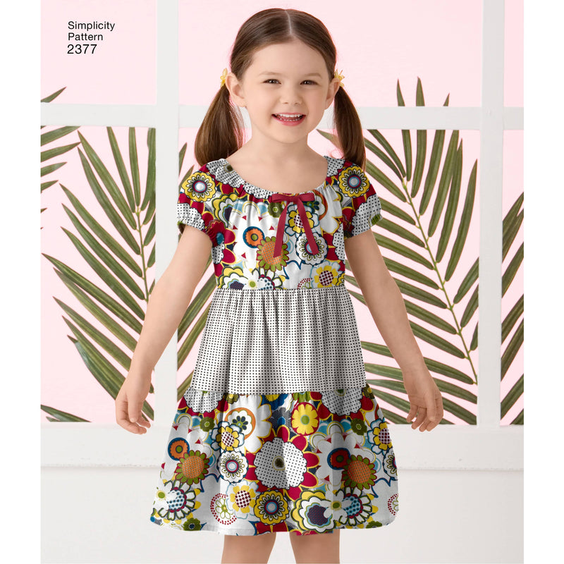 Simplicity Child's Dresses Sewing Pattern S2377