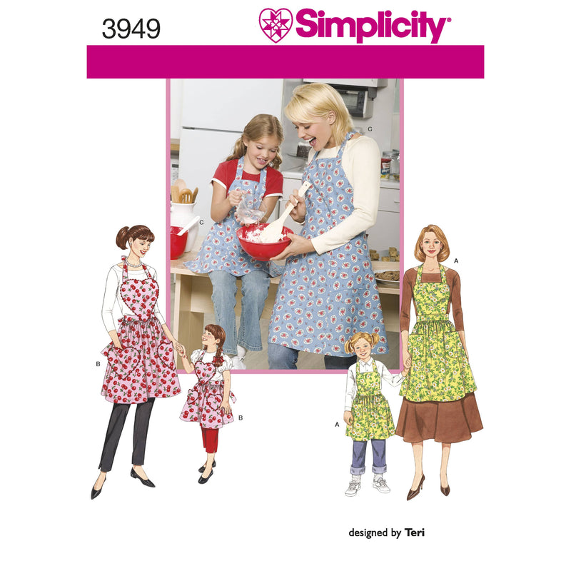 Simplicity Aprons Sewing Pattern S3949