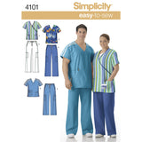 Simplicity Women's & Men's Plus Size Scrubs