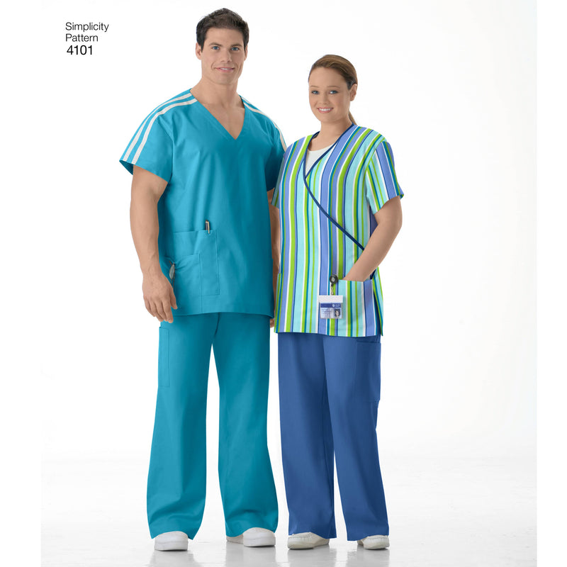 Simplicity Women's & Men's Plus Size Scrubs