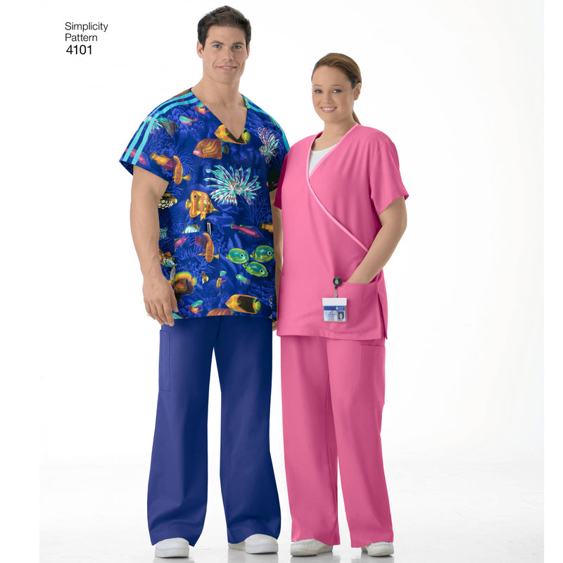 Simplicity Women's & Men's Plus Size Scrubs