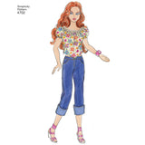 Simplicity Doll Clothes Sewing Pattern S4702