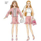 Simplicity Doll Clothes Sewing Pattern S4702