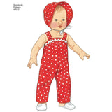 Simplicity Doll Clothes Sewing Pattern S4707