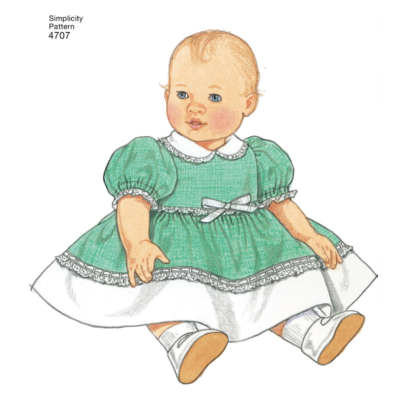 Simplicity Doll Clothes Sewing Pattern S4707