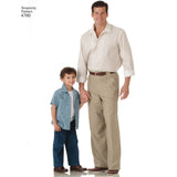 Simplicity Boys and Men Shirts and Trousers Sewing Pattern S4760