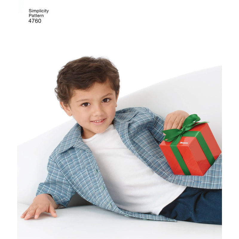 Simplicity Boys and Men Shirts and Trousers Sewing Pattern S4760