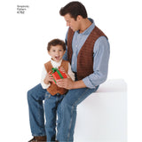 Simplicity Boys and Men Vests and Ties Sewing Pattern S4762