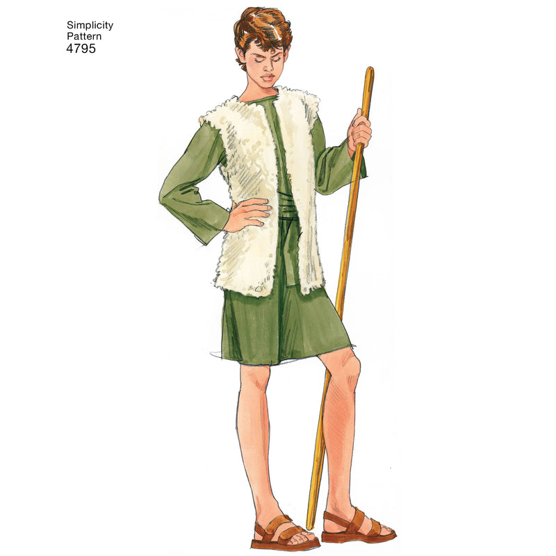 Simplicity Women's, Men & Teen Costumes Sewing Pattern S4795