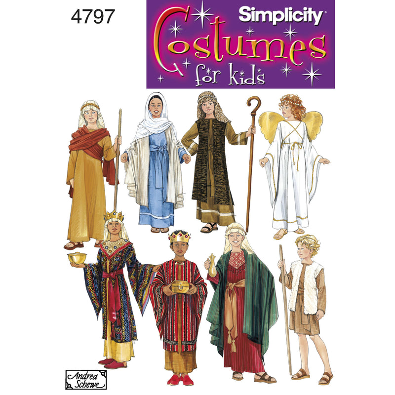 Simplicity Boy & Girl Costumes Sewing Pattern S4797