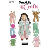 Simplicity Doll Clothes Sewing Pattern S5276