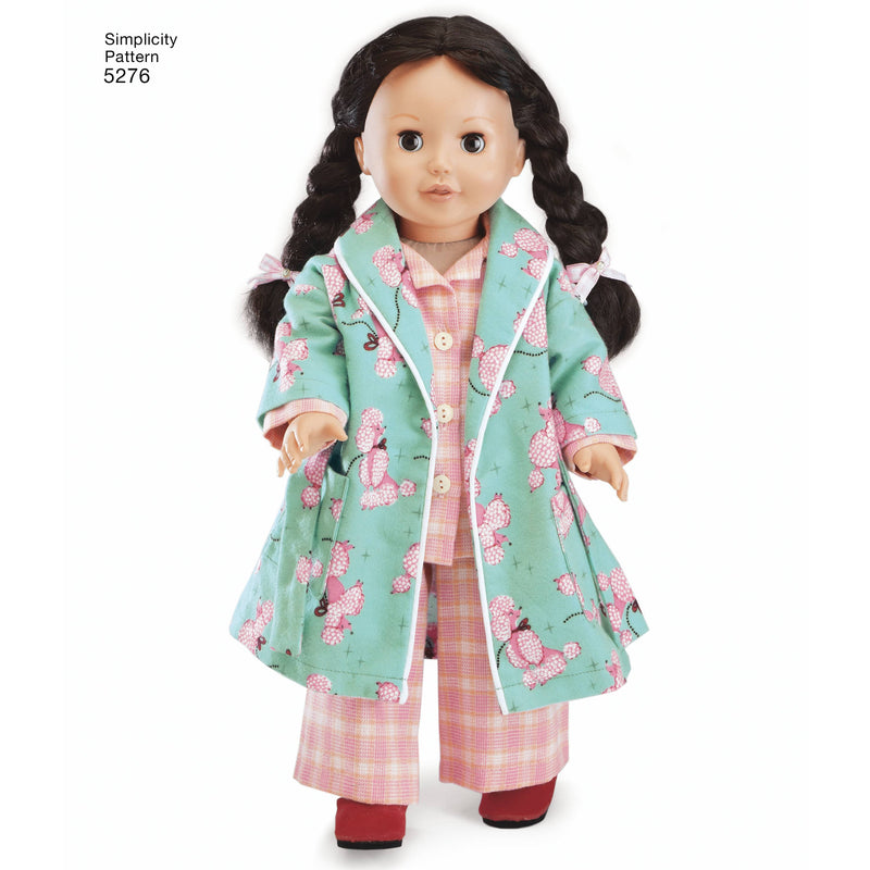 Simplicity Doll Clothes Sewing Pattern S5276