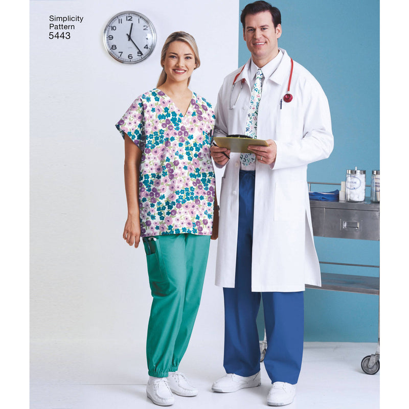 Simplicity Women's & Men's Plus Size Scrubs